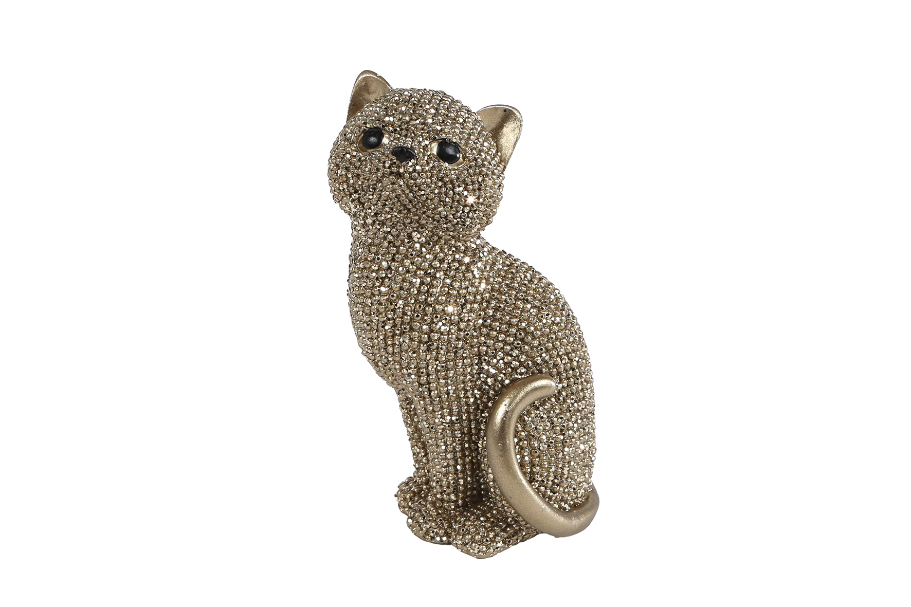 SCULPTUUR POES GLINSTER GOUD POLYSTONE 6 - 8713219585511 - 0010554702