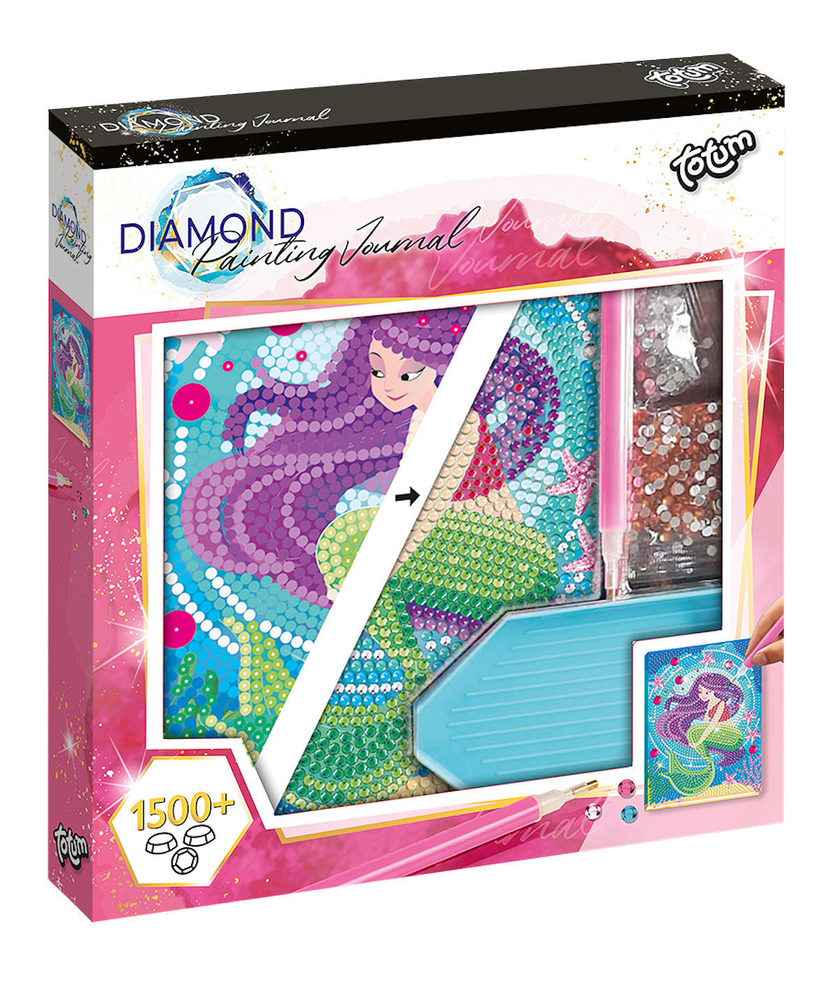TOTUM DIAMOND PAINT NOTEBOOK MERMAID MED - 8714274079731 - 0010549613