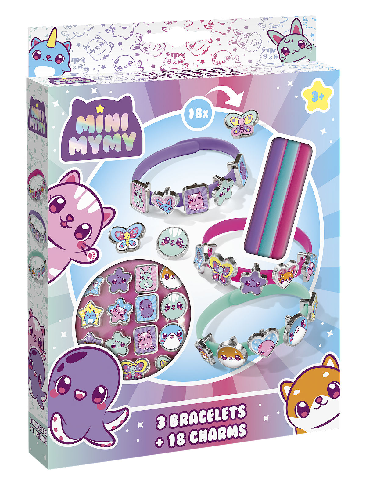 MINI MYMY 3 ARMBANDEN EN 18 CHARMS - 8715427175096 - 0010549956
