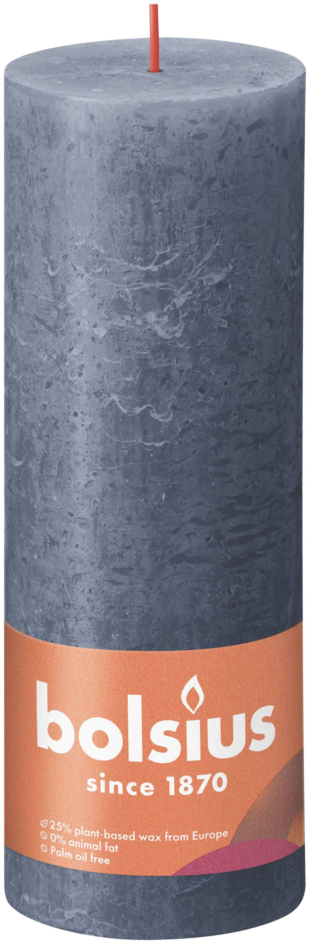 BOLSIUS RUSTIEKE KAARS 19 CM BLUE - 8717847146779 - 527924