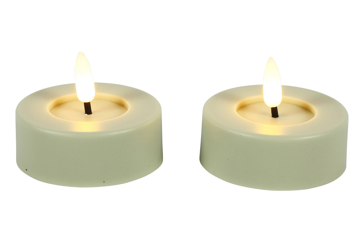 LED THEELICHT MAXI CREME 2 STUKS - 8718318121714 - 535998