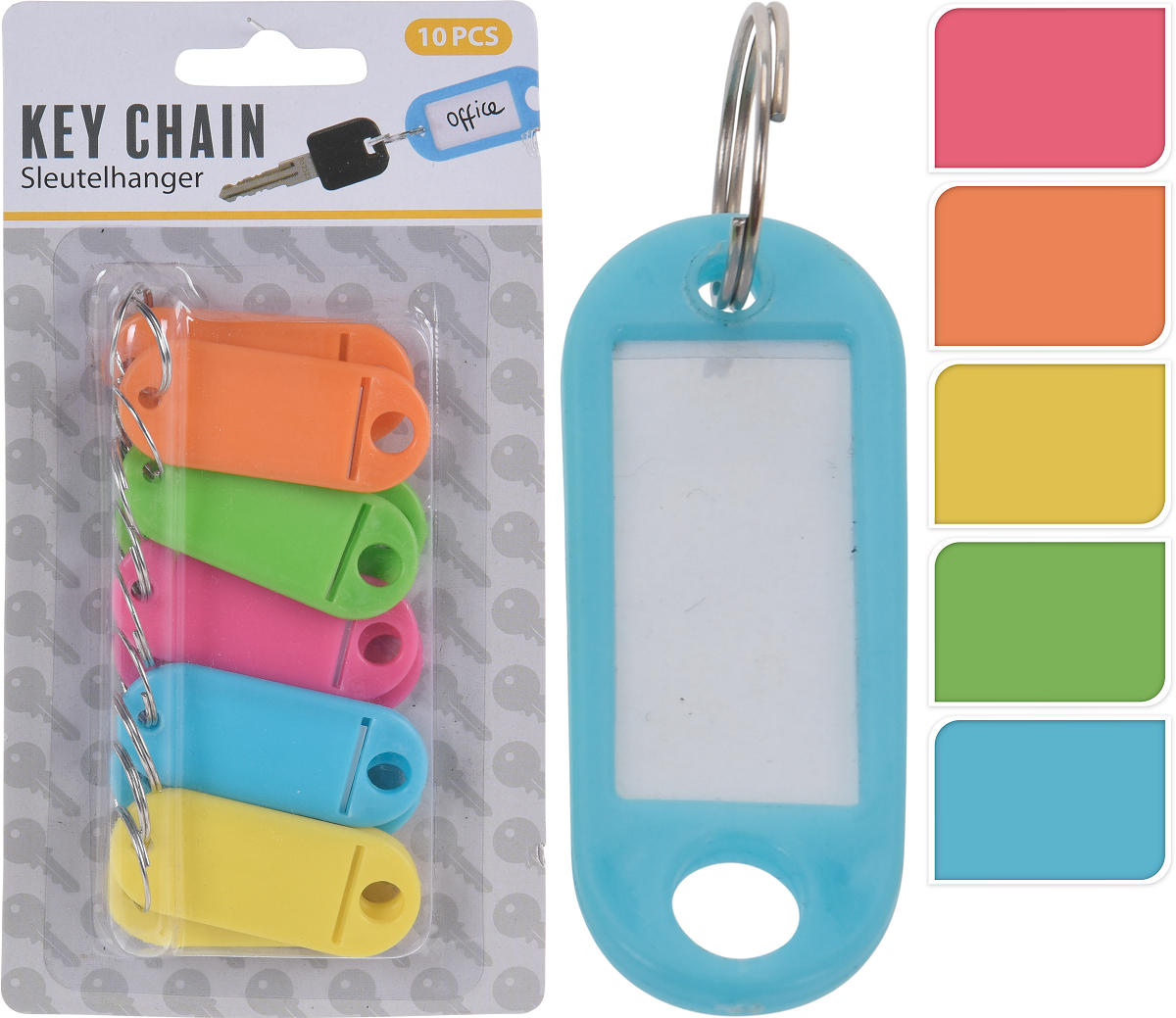 SLEUTELLABELS OP KAART 10 STUKS - 8719987106866 - 056321