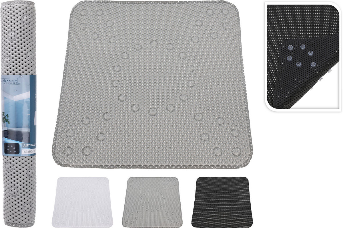 DOUCHEMAT SOFT ANTI SLIP 53X53 3 ASSORTI - 8720573447058 - 514077