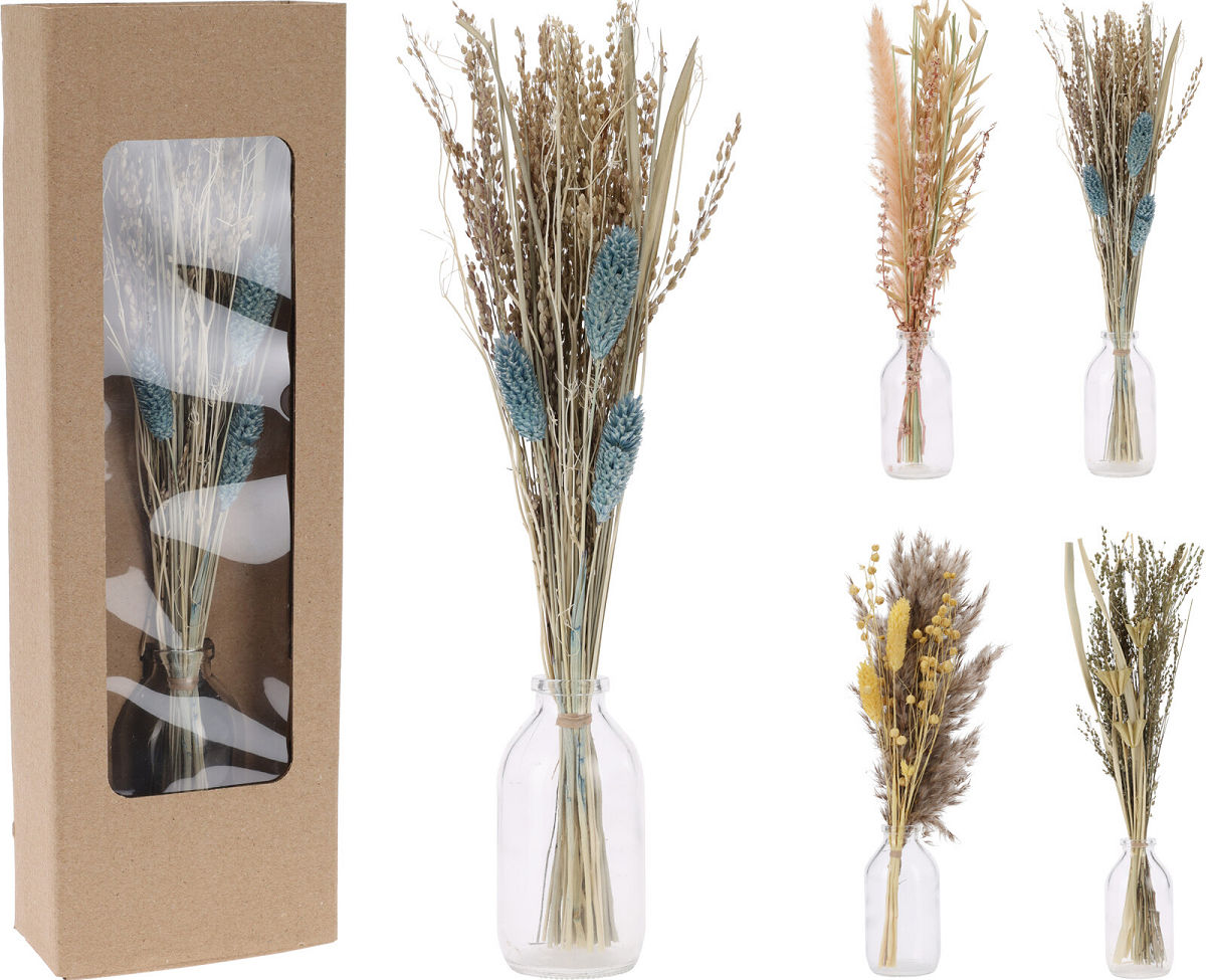 VAASJE MET DROOGBLOEMEN 36 CM ASS - 8720573510974 - 531601