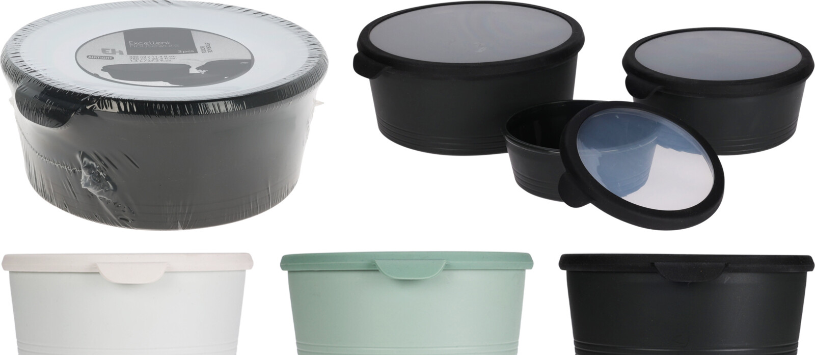 EH VOORRAADDOZEN LUXE SET 3 ST ASS KLEUR - 8721037101141 - 536062