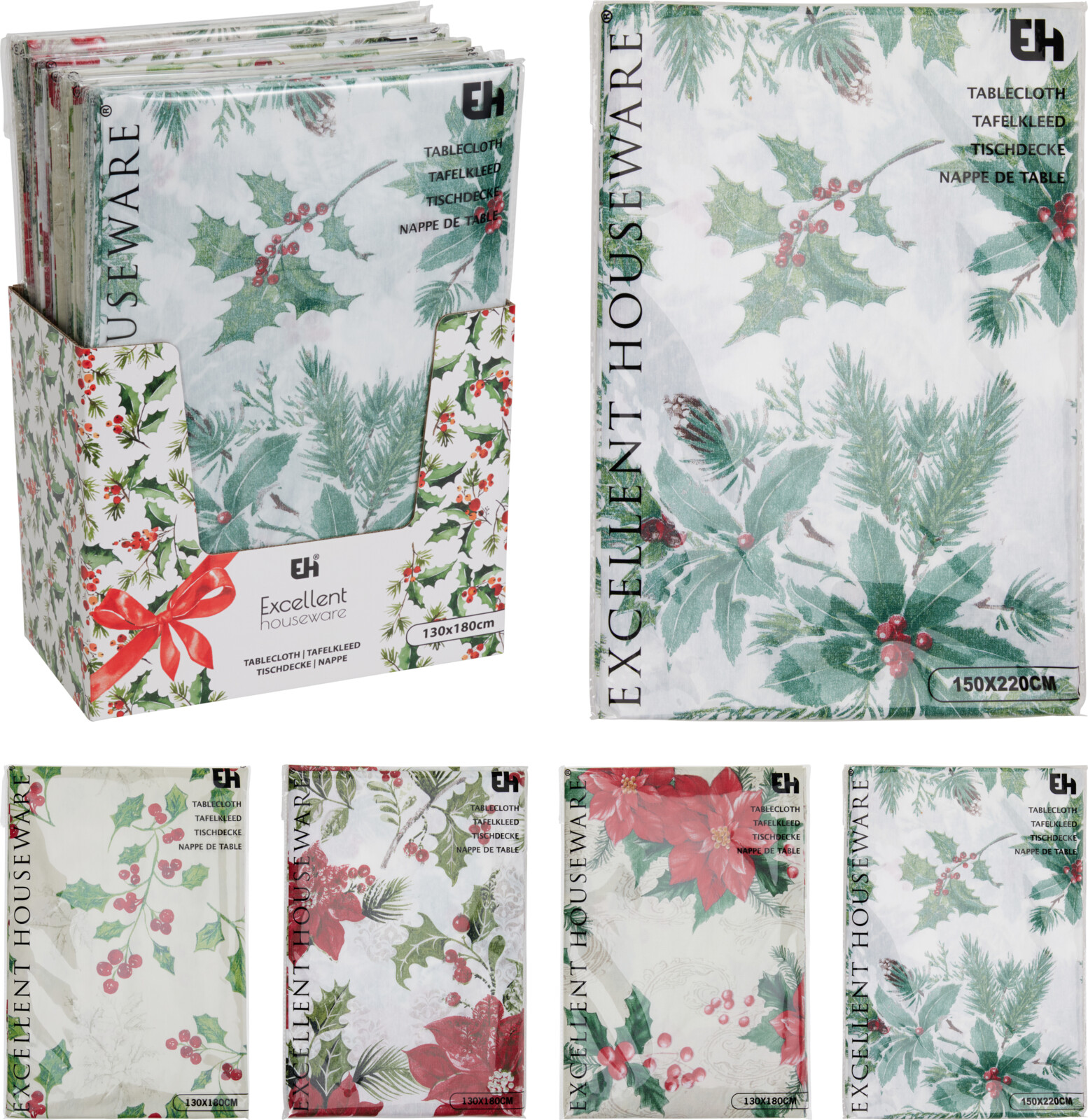 TAFELKLEED KERST 180X130 CM TRADITONEEL - 8721037208444 - 513907