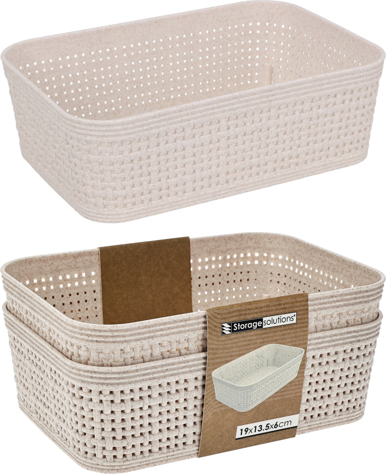 CURVER OPBERGMAND RATTAN SAND 19X13X6 CM - 8721037324236 - 537187