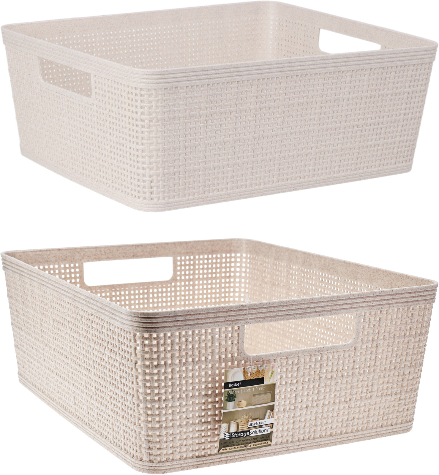 CURVER OPBERGMAND RATTAN SAND 35X29X13CM - 8721037325523 - 537190