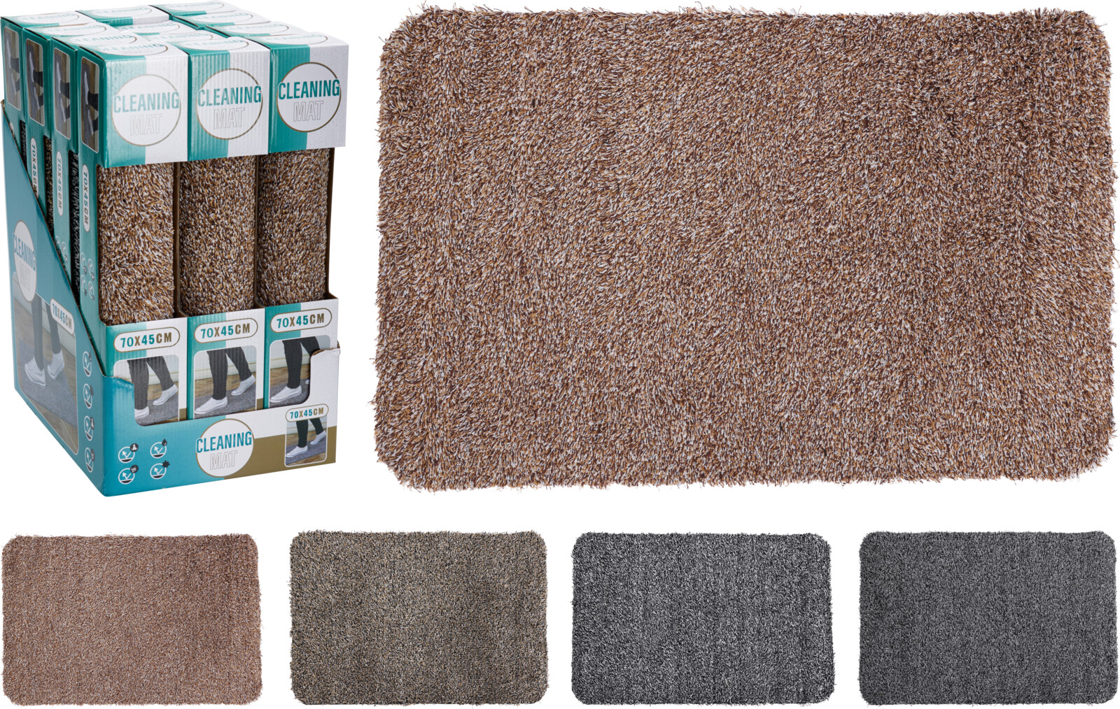 SCHOONLOOPMAT 70X45CM 4 ASSORTI KLEUR - 8721037343084 - 511411
