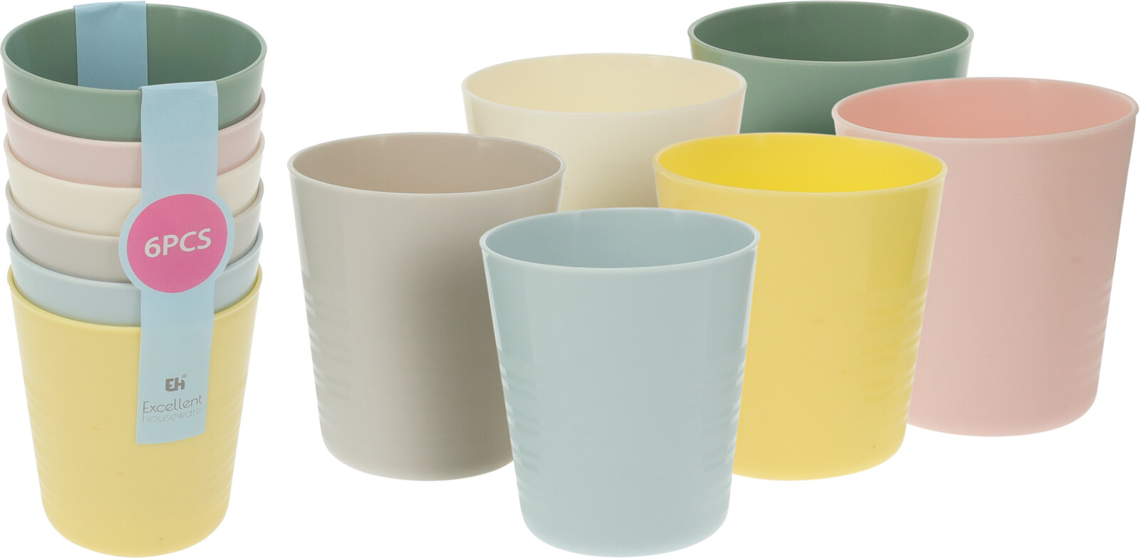 BEKERS PP 6 STUKS - 8721037370011 - 013972