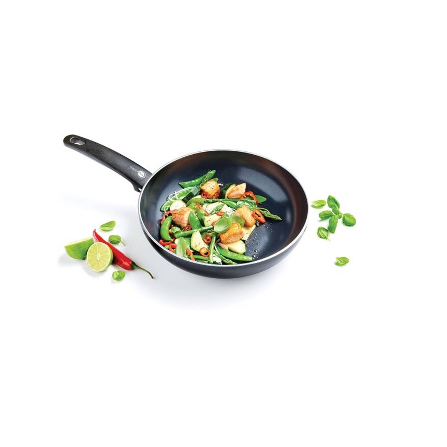 GREENPAN WOK 28CM PFAS VRIJ BLACK - Greenpan - 511231