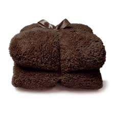 PLAID TEDDY 150X200CM ROCKY BROWN - J - 0010555515