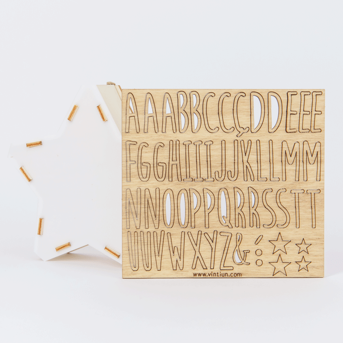 STERRENLAMP NAAM + PERSONALISEERBAAR - Kleine - 534281