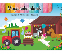 MAGA SCHETSBOEK 40 VEL DUTCH CRAFTS - Mega schetsboek a3 40 vel