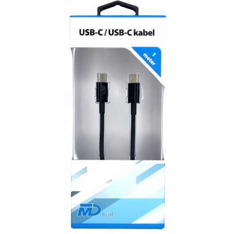USB-C NAAR USB-C KABEL 1 METER ZWART - Usb 1 - 534695
