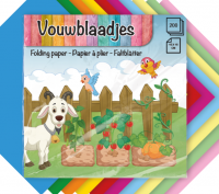 VOUWBLAADJES 15X15CM 200 VEL  DUTCH CRAF - Vouwblaadje 16 cm - 527035