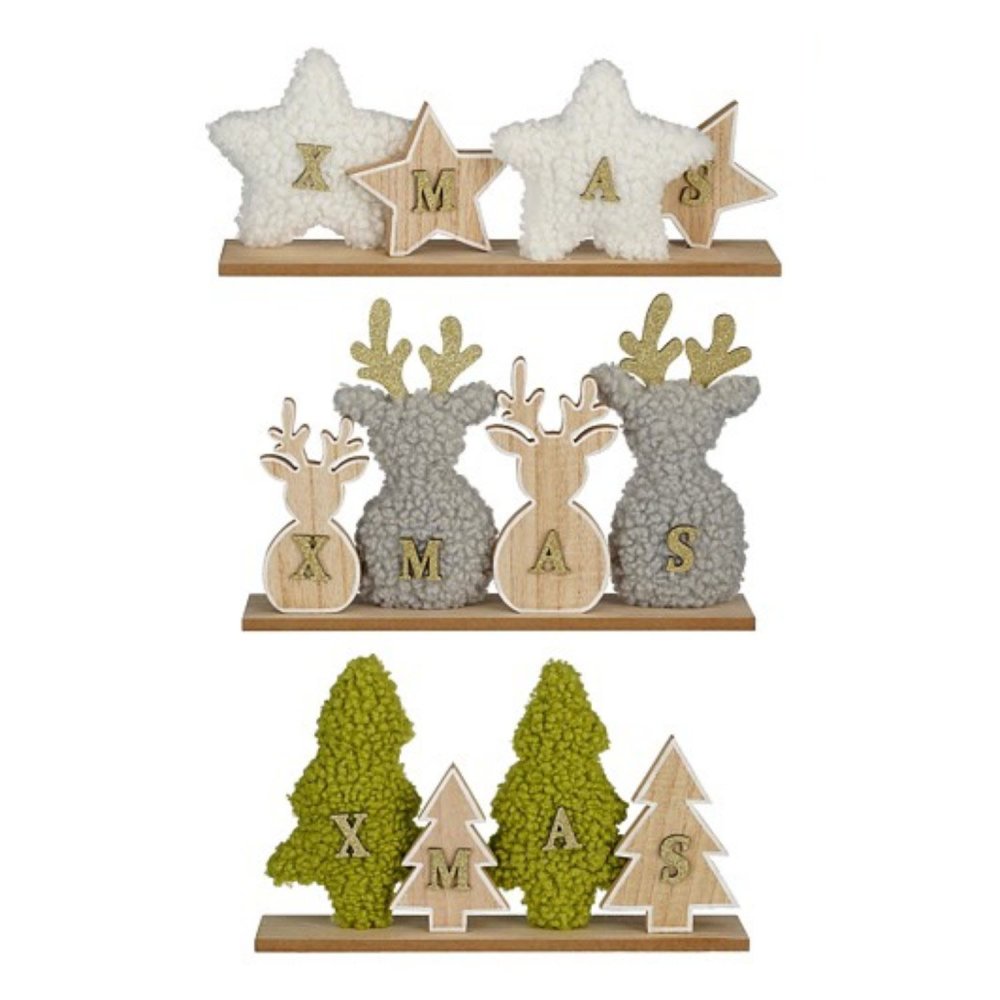 KERST DECORATIE STER/BOOM/HERT ASS - Xmas - 533384